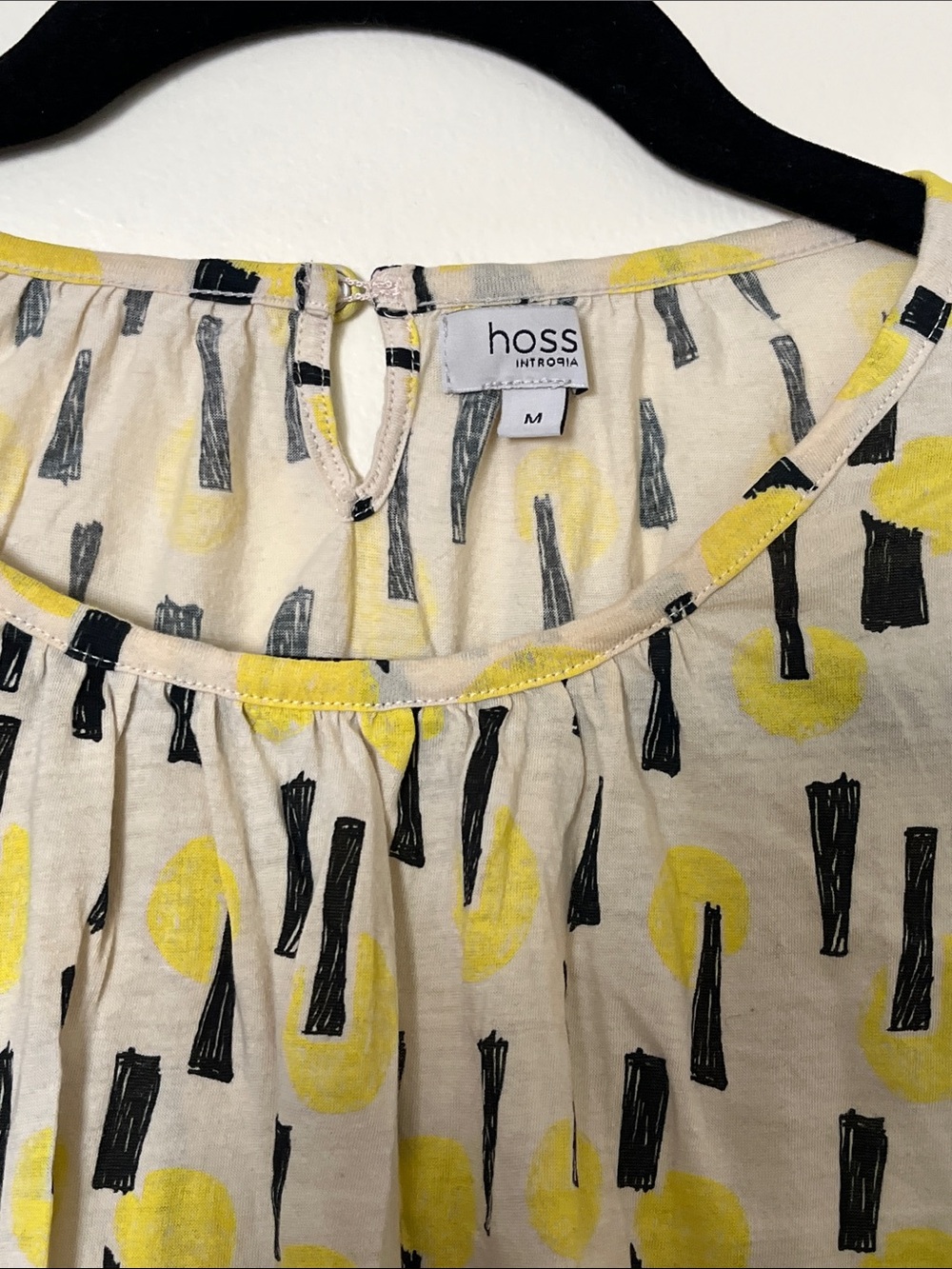 Yellow Abstract Flowy Tank - Picture 2 of 5